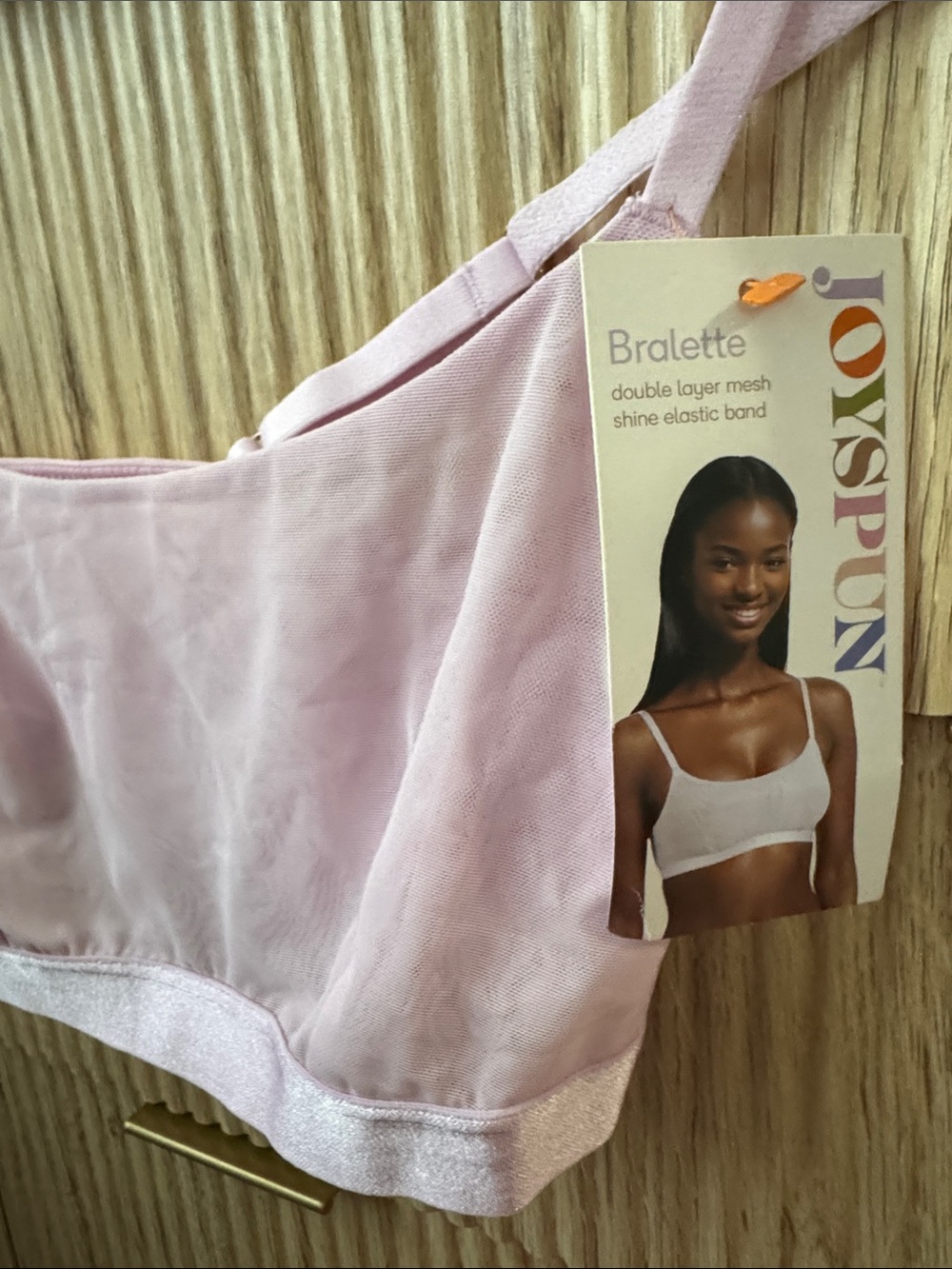 Pink Bralette – Light Pink Double-Layer Mesh